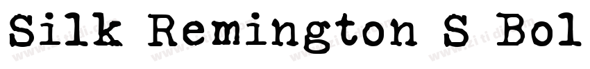 Silk Remington S Bol字体转换